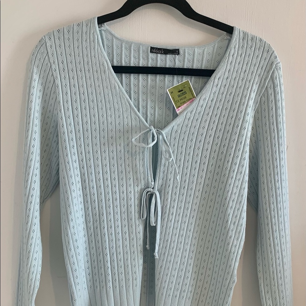 nikka k light blue sweater